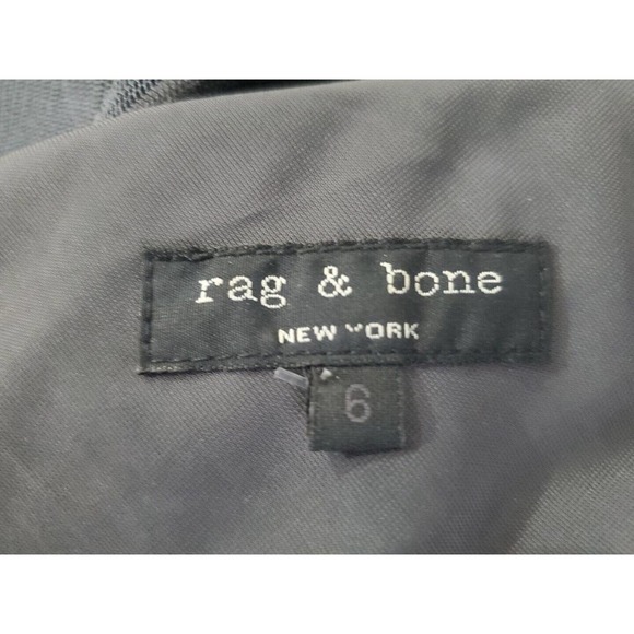 Rag & Bone 6 Sexy Risque Sheer Long Sleeve Ruched Cocktail Evening Party Dress - Picture 13 of 13